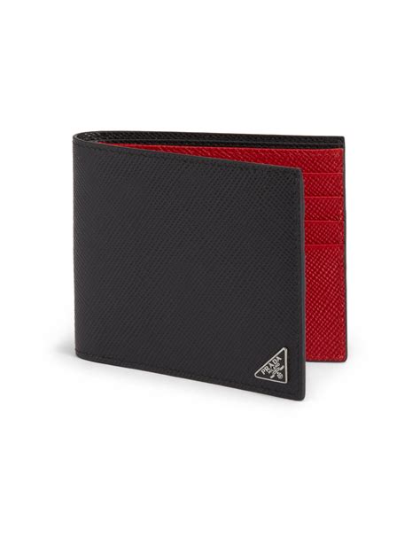 prada brown mens wallet